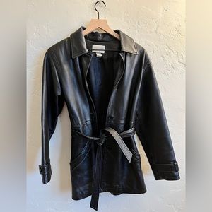 VINTAGE HUGO BUSCATI COLLECTION GENUINE LEATHER JACKET. Men’s S.